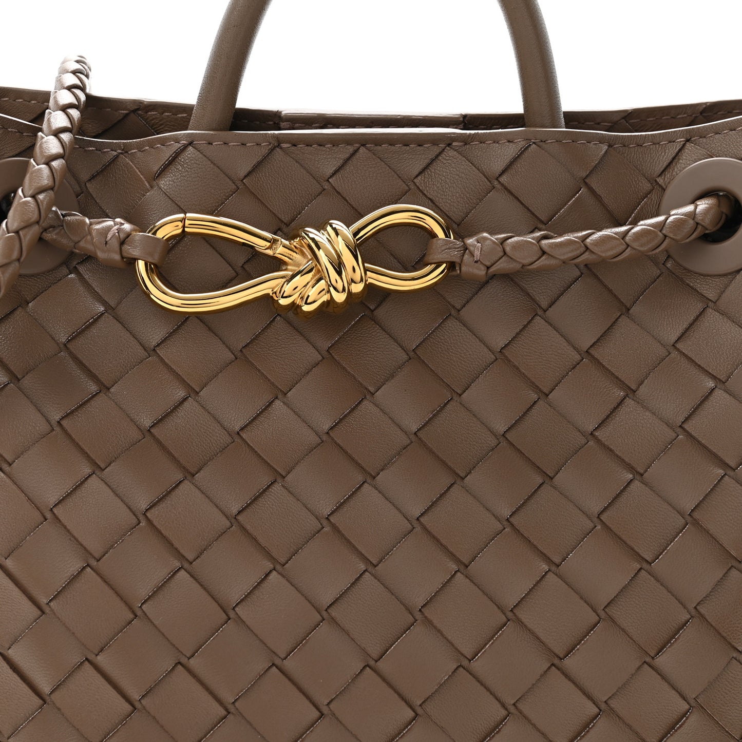 Nappa Intrecciato Small Andiamo Shoulder Bag Pinecone