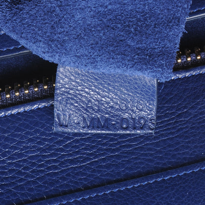 Celine Satinated Leather Mini Luggage Ink Blue 8 of 8