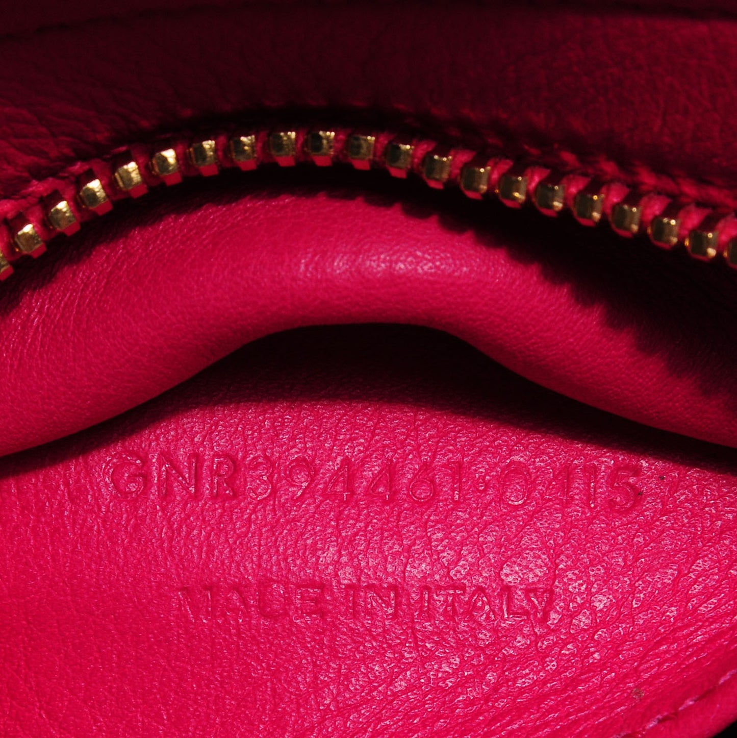 Calfskin Small Monogram Cabas Lipstick Fuchsia