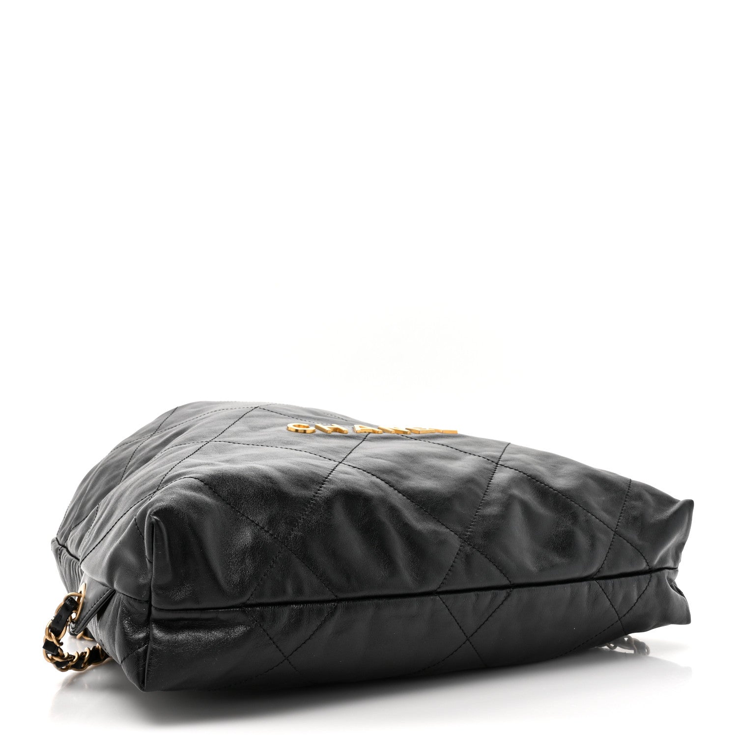 Chanel Shiny Calfskin Quilted Chanel 22 Backpack Black 4 of 10