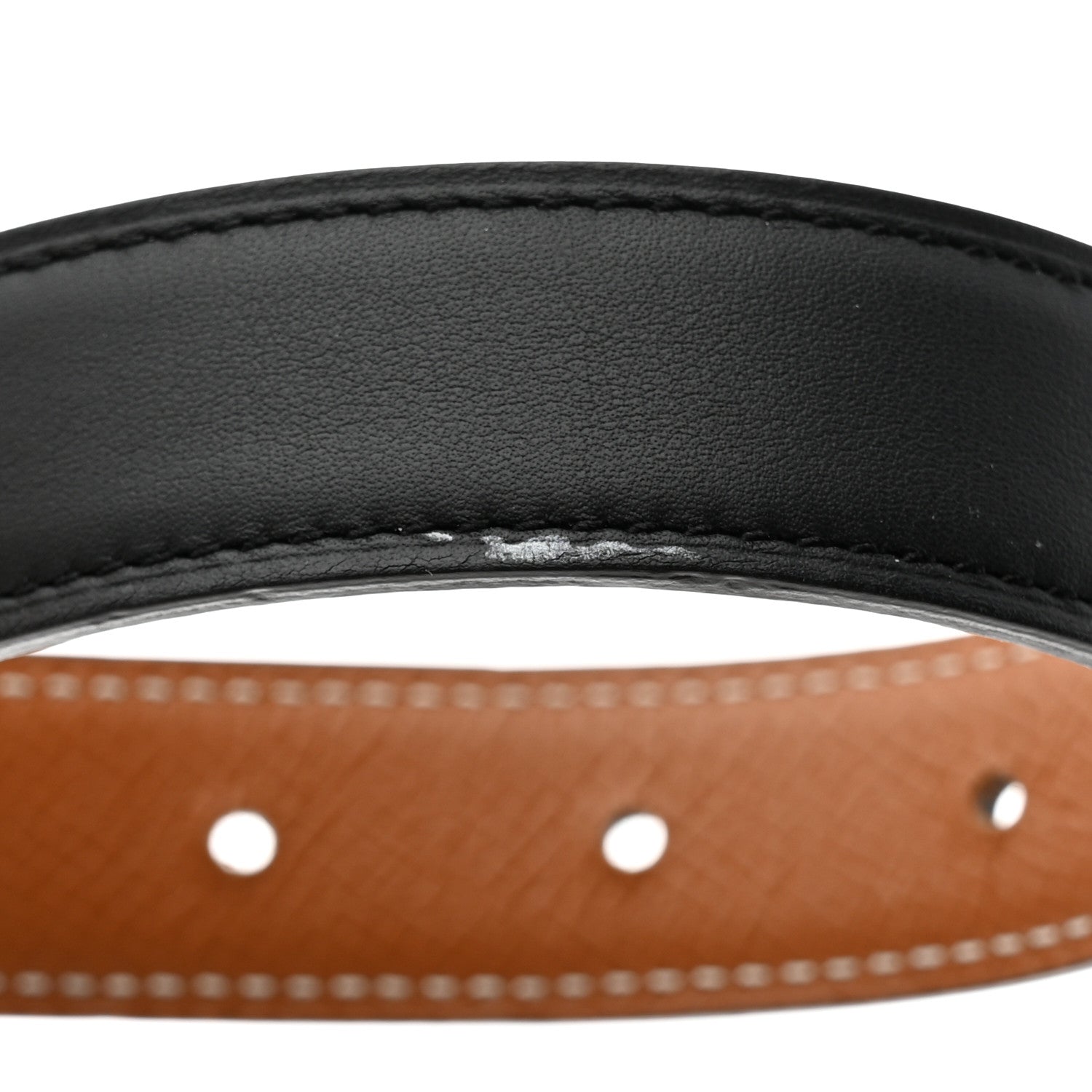 Hermes Swift Epsom 32mm H Belt 85 34 Black Gold 6 of 11
