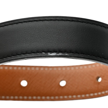 Hermes Swift Epsom 32mm H Belt 85 34 Black Gold 6 of 11