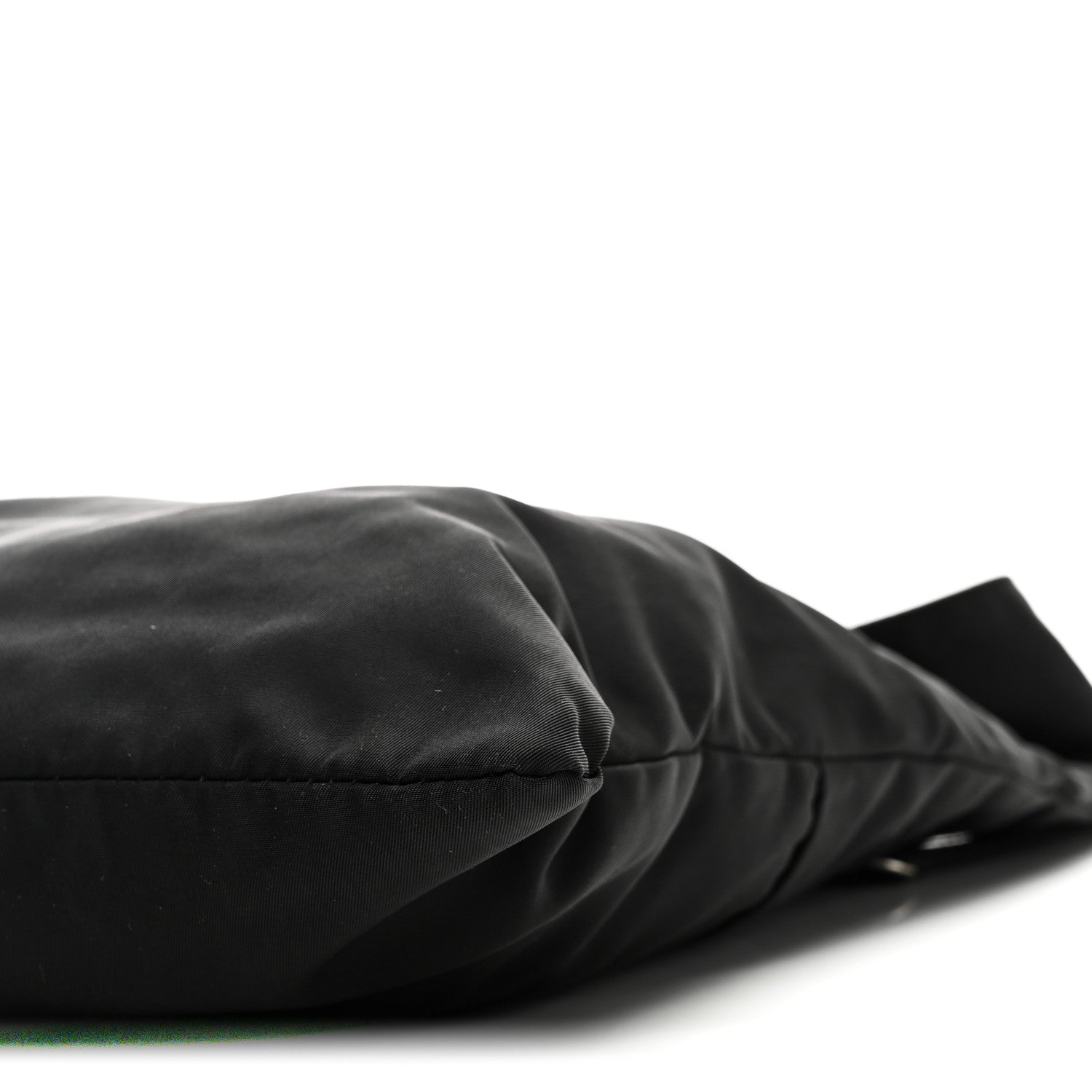 Prada Tessuto Nylon Saffiano Flat Messenger Bag Black 9 of 9