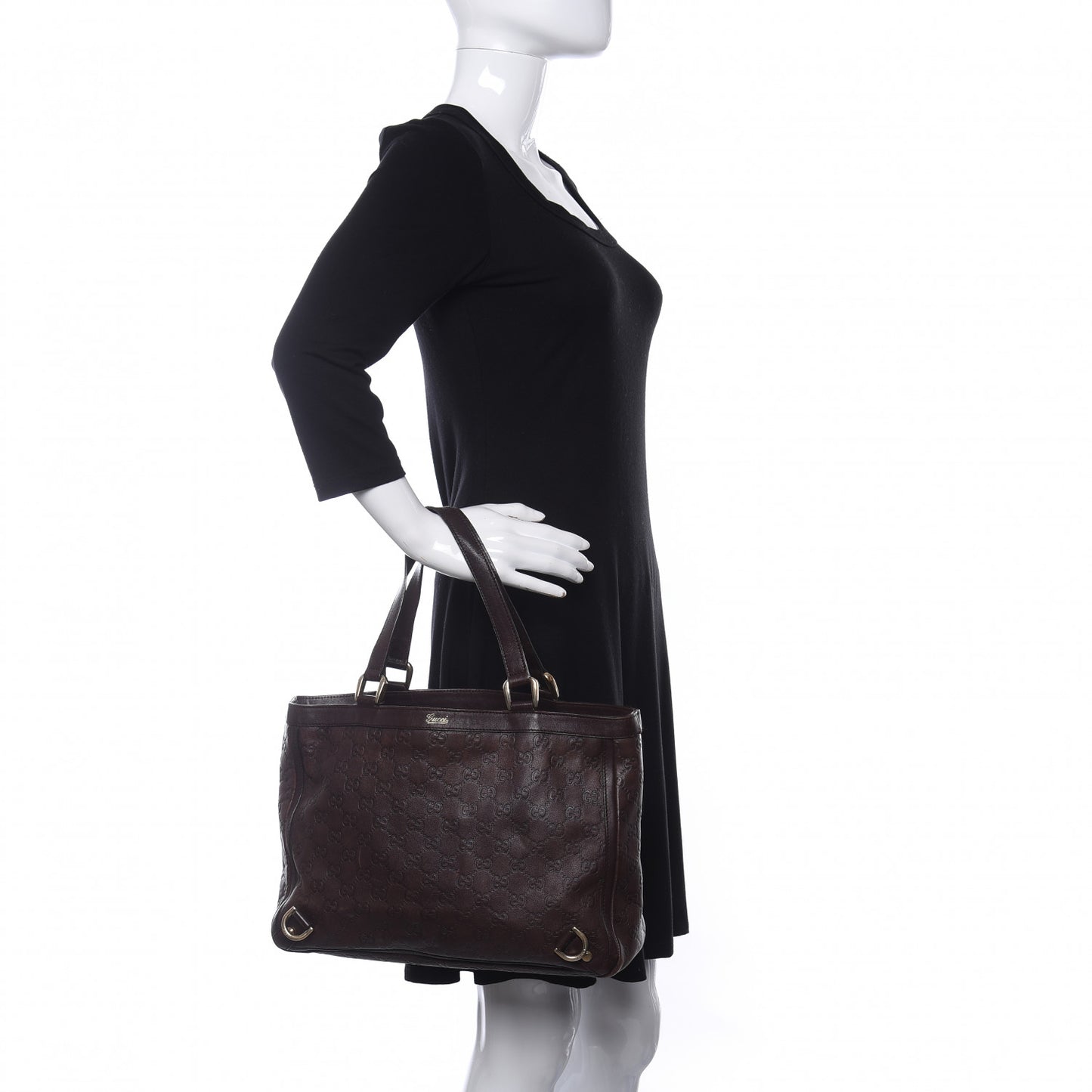 Guccissima Medium Abbey Tote Brown