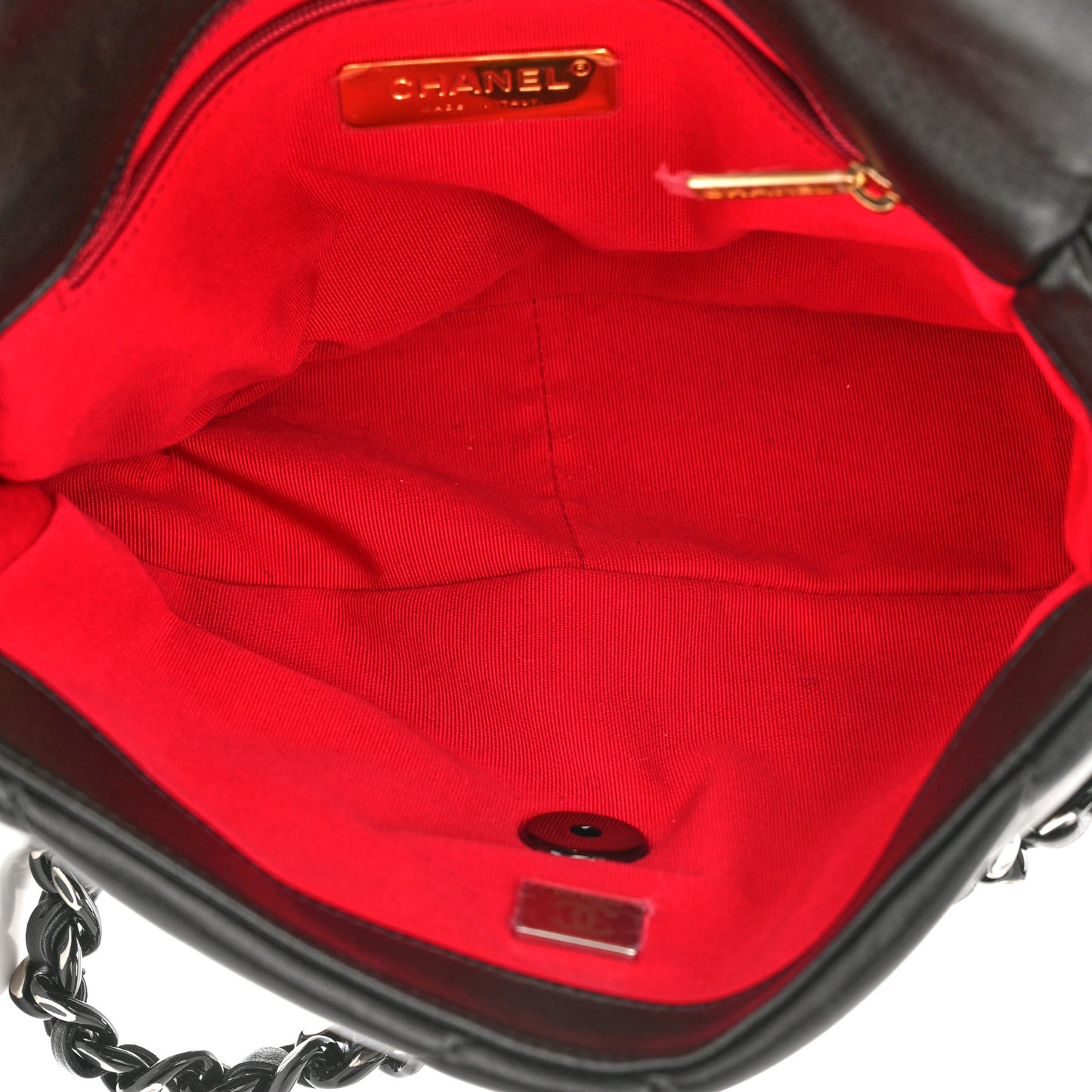 Lambskin Quilted Medium Chanel 19 Flap So Black