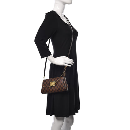 Louis Vuitton Damier Ebene Eva Clutch 2 of 9