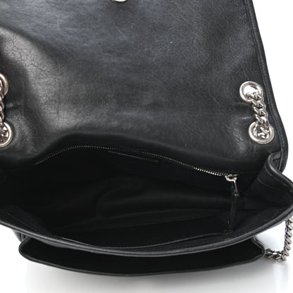 Saint Laurent Lambskin Matelasse Monogram Microstud Medium Niki Chain Satchel Black 4 of 4