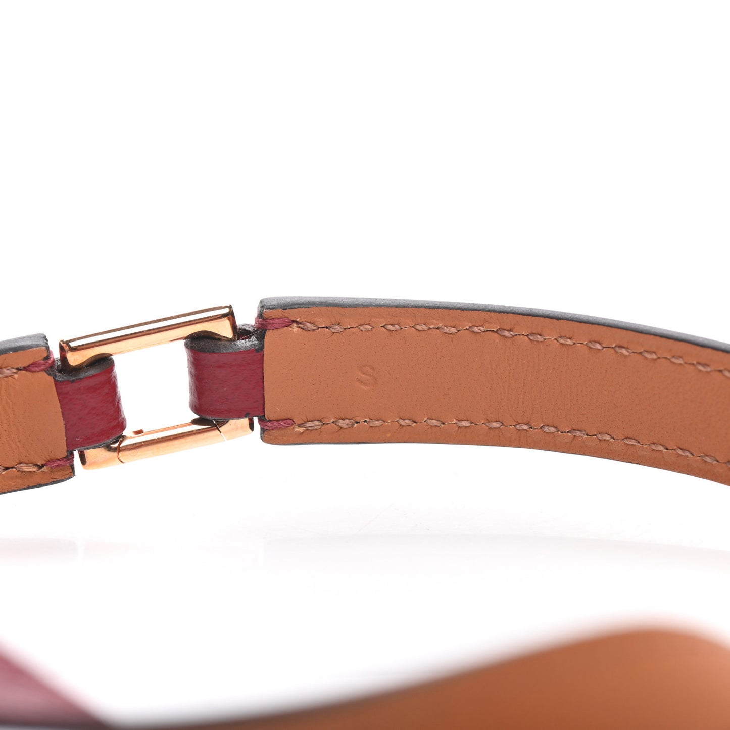 Epsom Rivale Double Tour Bracelet S Bordeaux