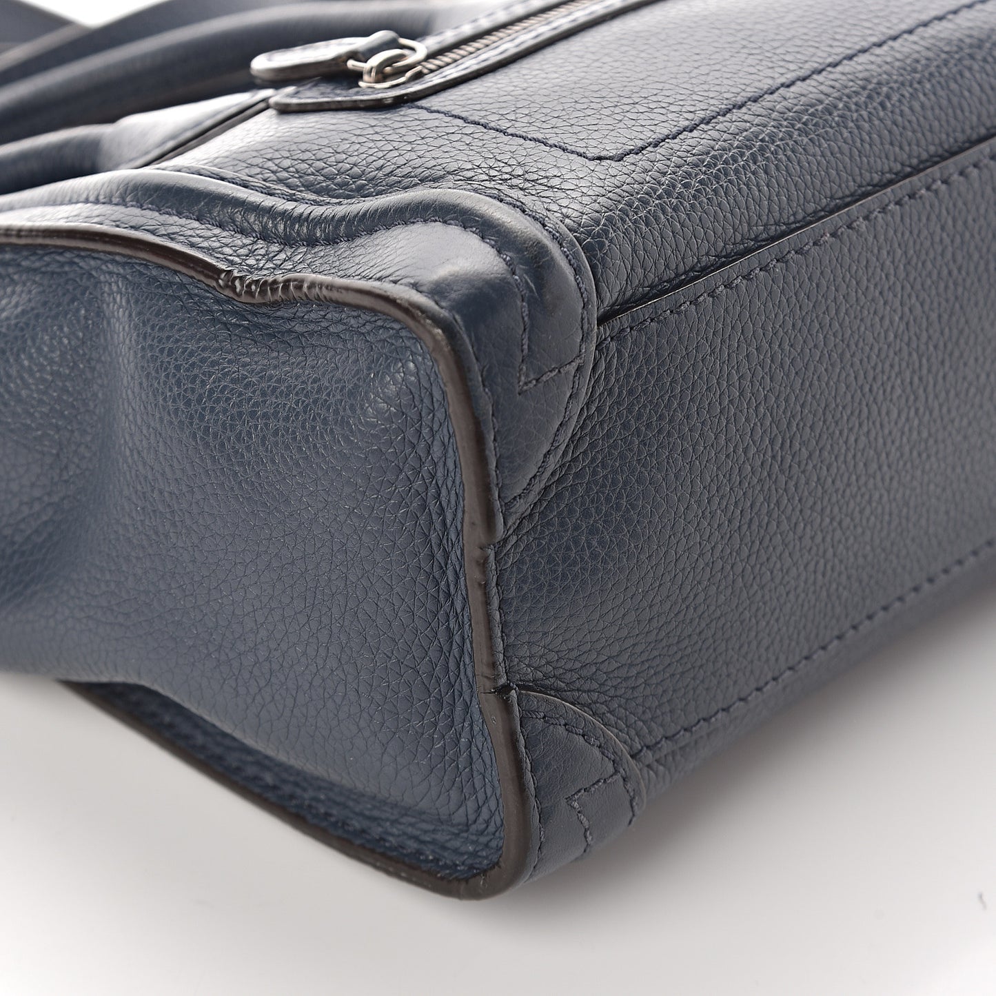Drummed Calfskin Nano Luggage Orage