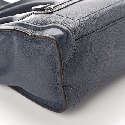 Celine Drummed Calfskin Nano Luggage Orage 8 of 8