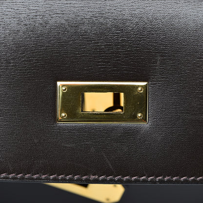 Hermes Box Kelly Sellier 35 Chocolate 25 of 44
