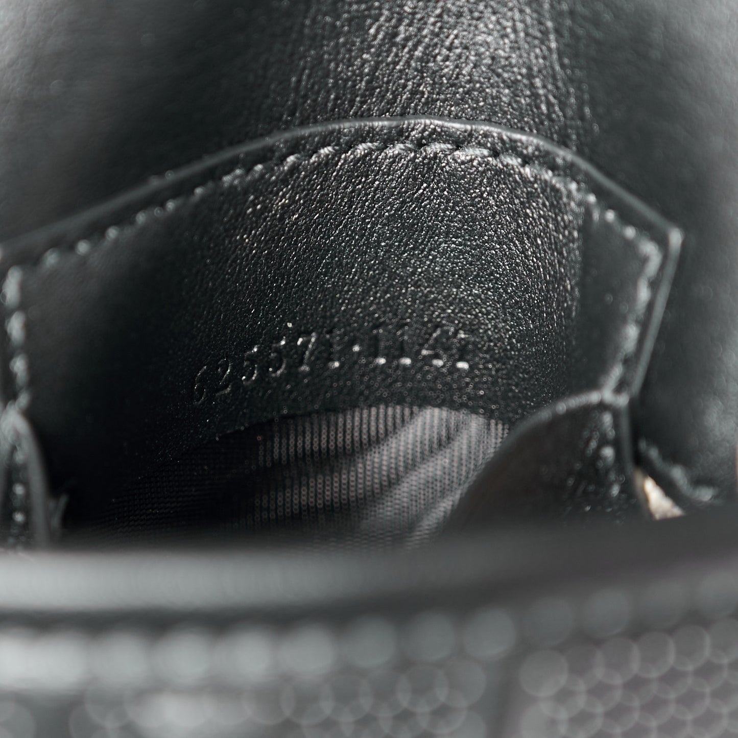 Calfskin GG Tennis Embossed Messenger Bag Black