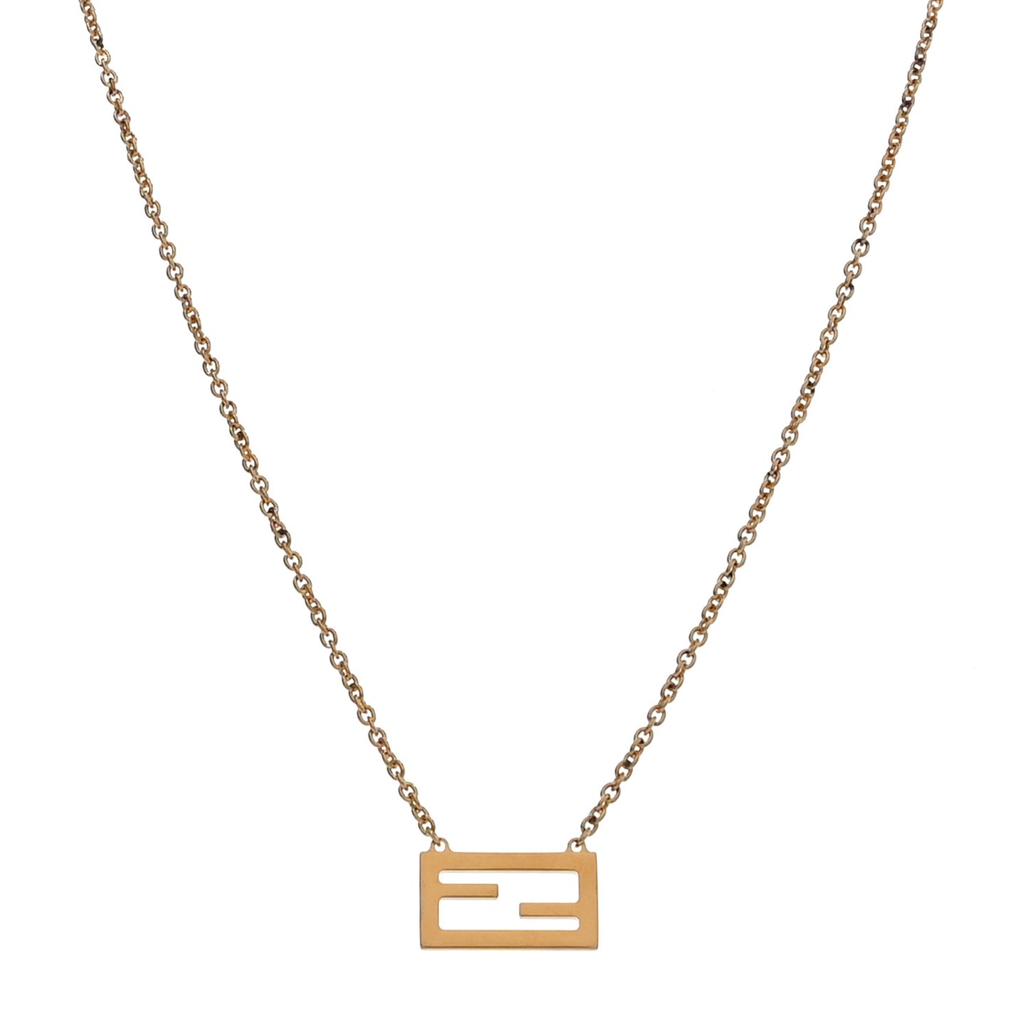 Bronze Baguette Necklace Gold