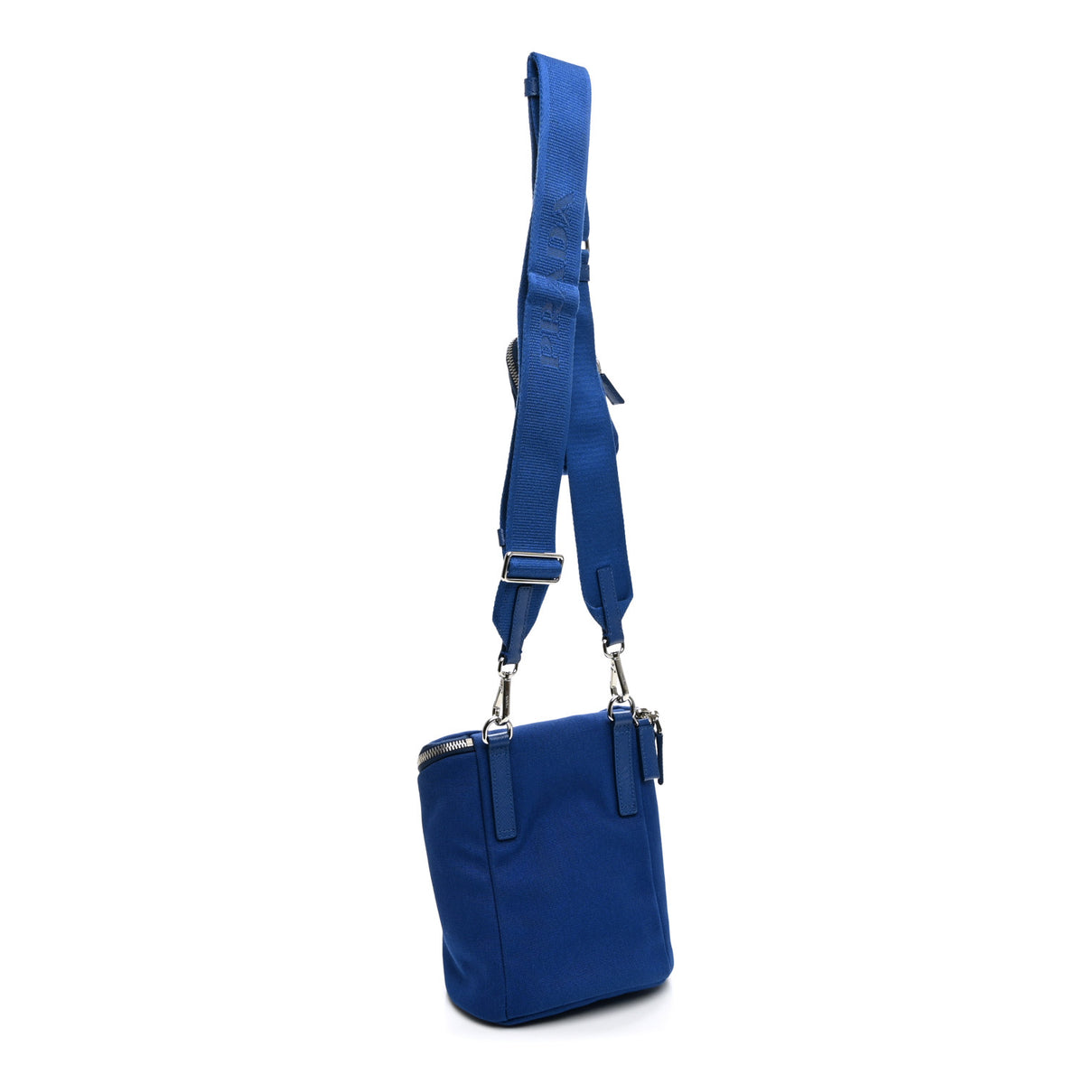 Canvas Triangle Crossbody Bag Blue