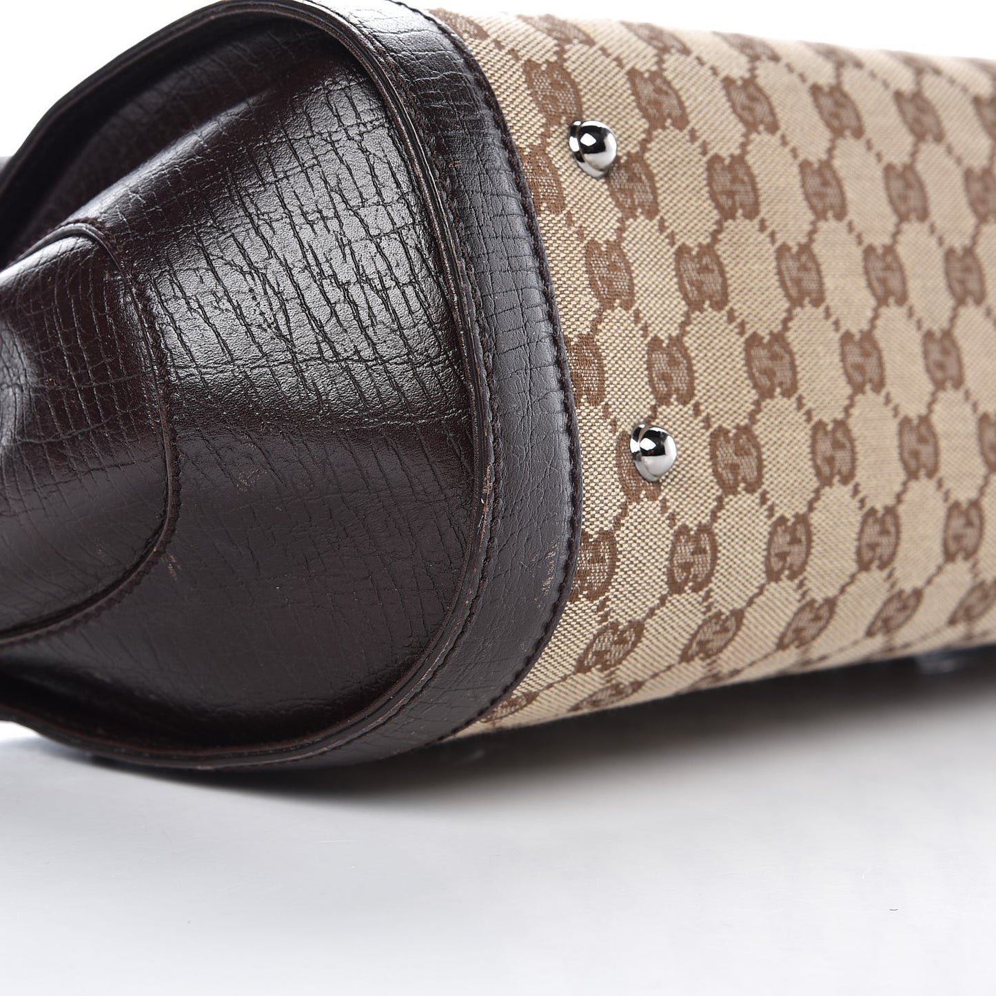 Monogram Bamboo Bullet Handbag Brown