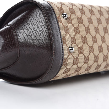 Gucci Monogram Bamboo Bullet Handbag Brown 12 of 15