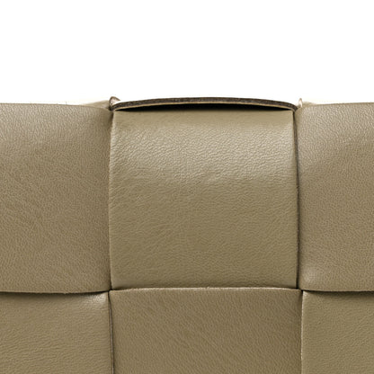 Bottega Veneta Calfskin Maxi Intreccio Cassette With Strap Bag Taupe 8 of 16