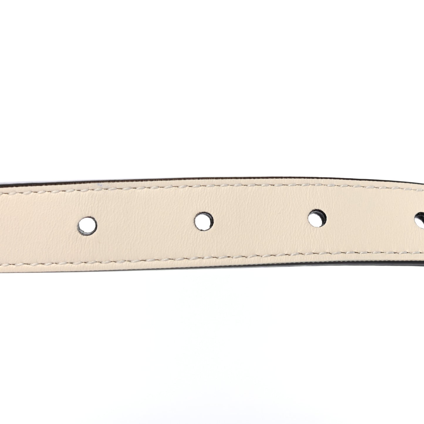 Calfskin Double G 20mm Belt 80 32 Mystic White