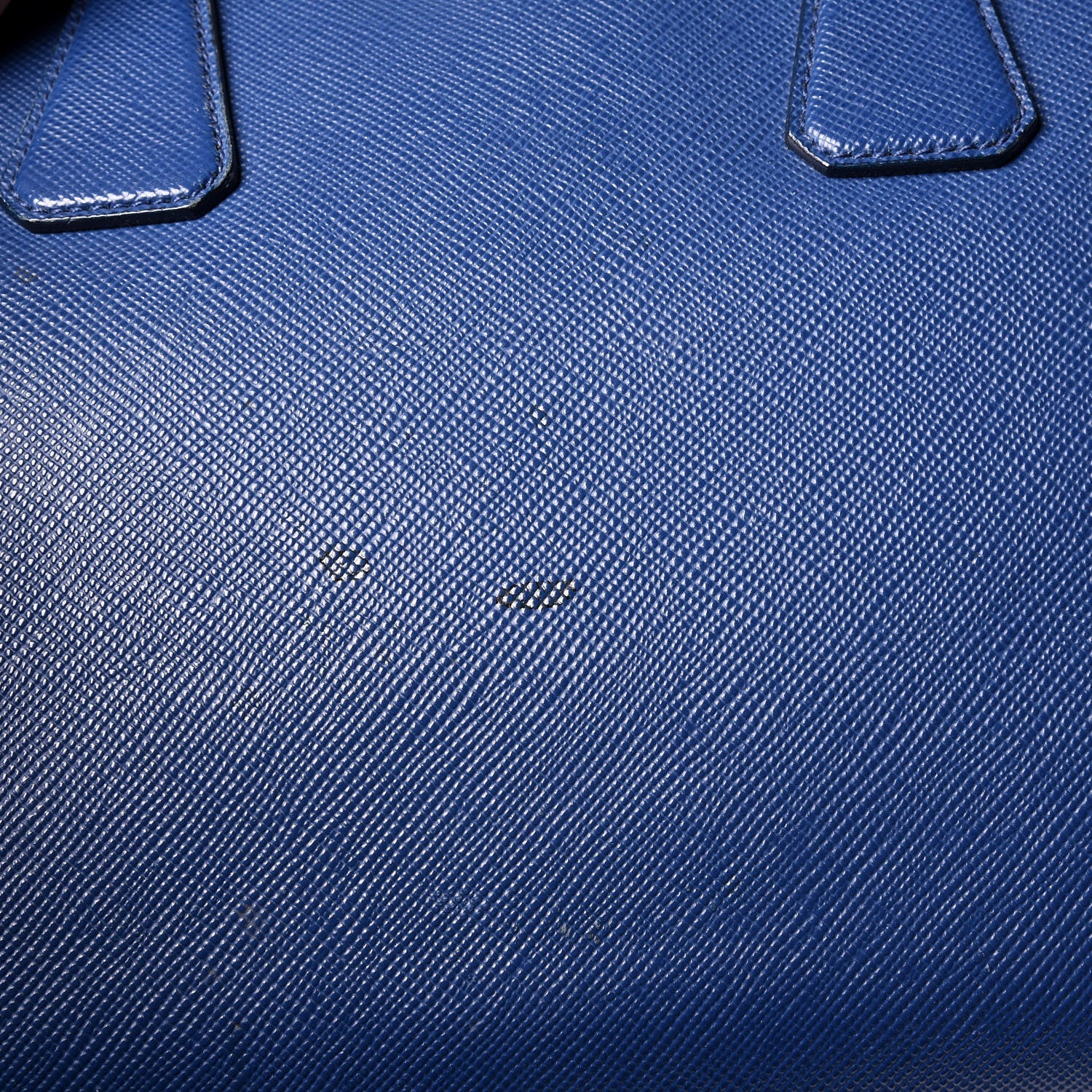 Prada Saffiano Travel Briefcase Blue Multicolor 10 of 12