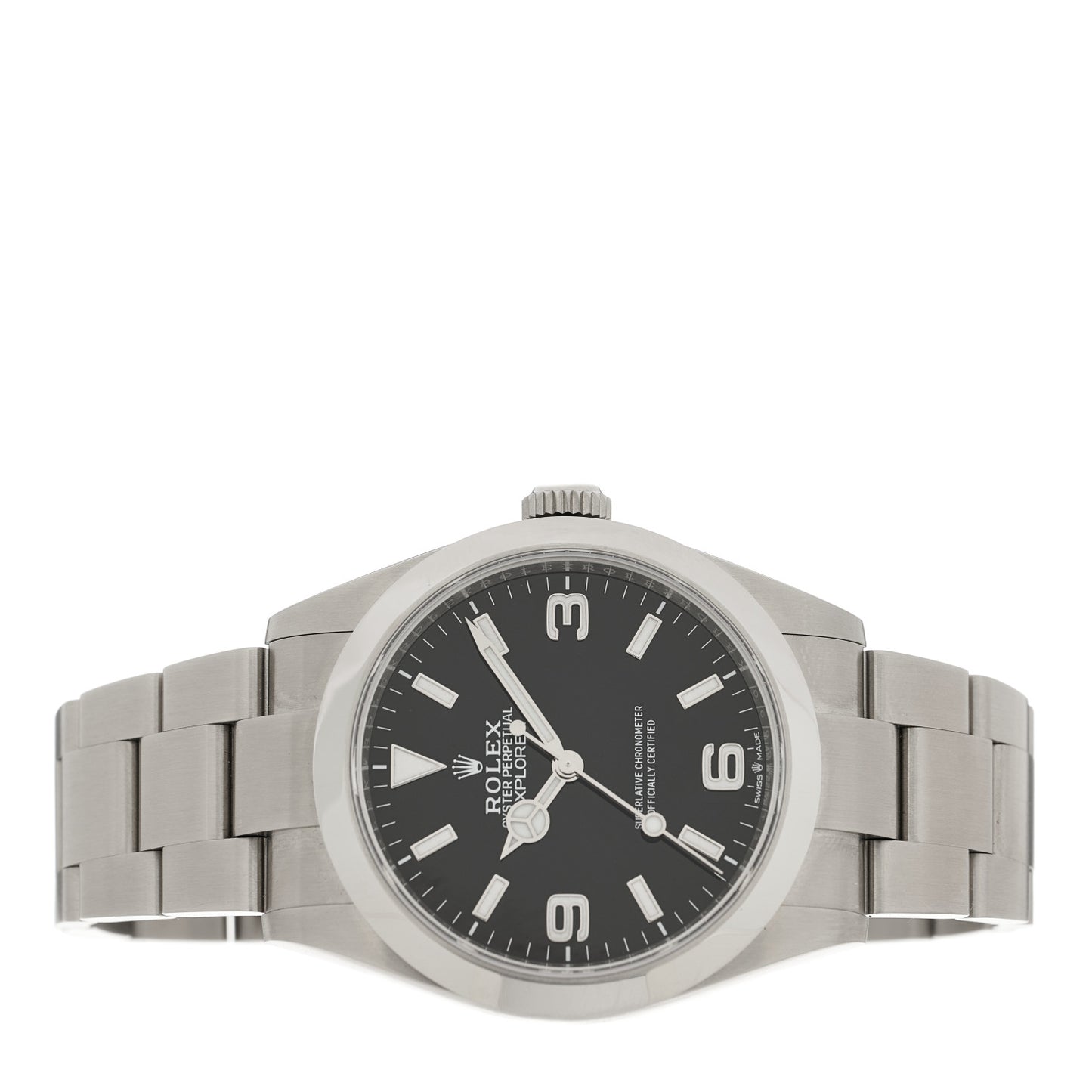 Stainless Steel 40mm Oyster Perpetual Explorer Watch Black 224270