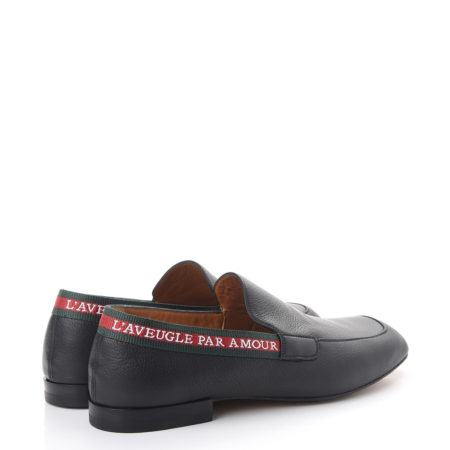 Gucci Mens Calfskin Vicente L'Avenue Loafer 8.5 Black 4 of 13