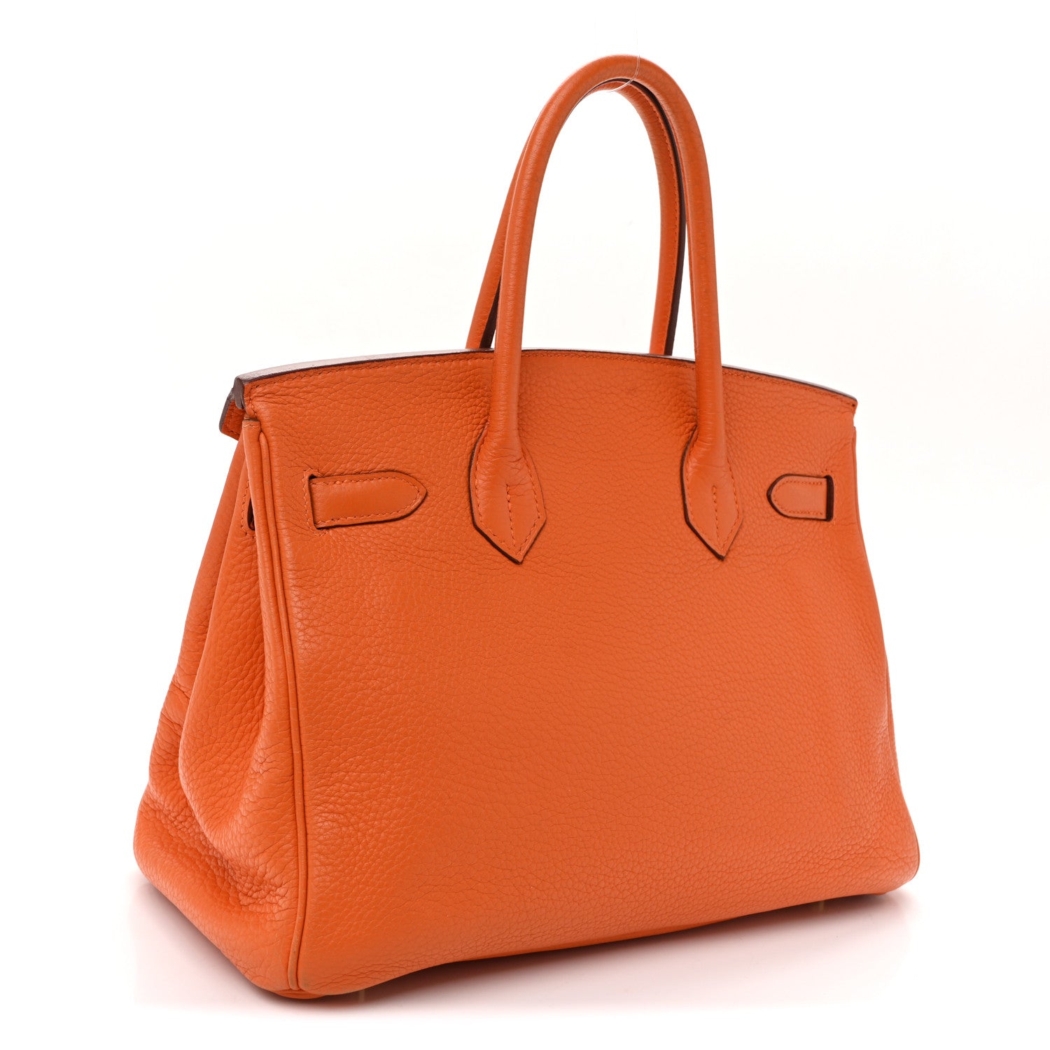 Hermes Taurillon Clemence Birkin 30 Orange 3 of 14