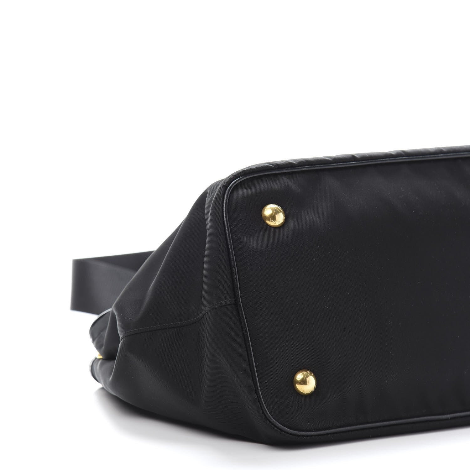 Prada Tessuto Nylon Soft Calf Tote Black 9 of 12