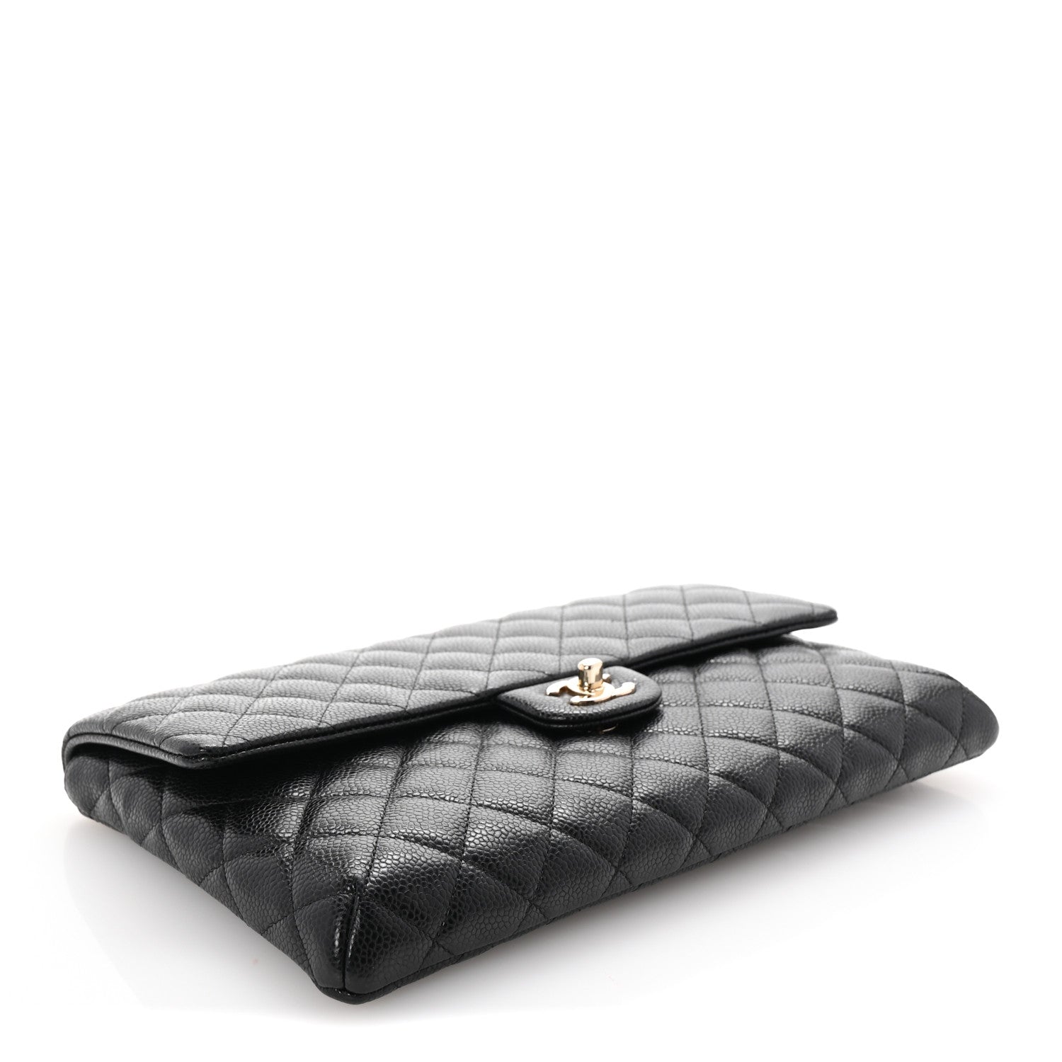 Chanel Caviar Quilted Flap Clutch Black 4 of 7