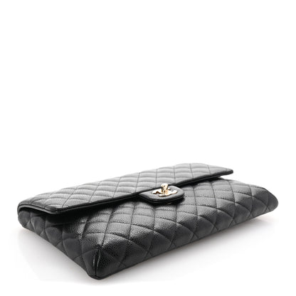 Chanel Caviar Quilted Flap Clutch Black 4 of 7