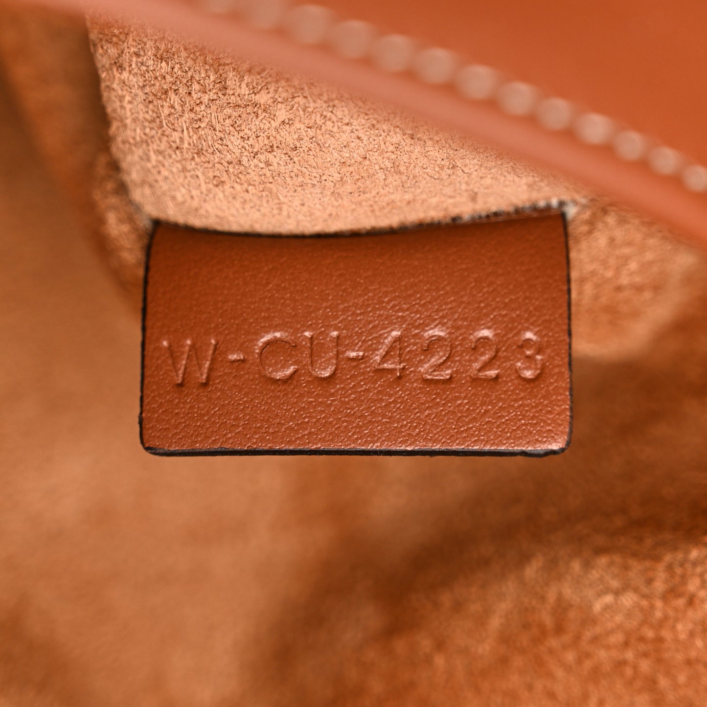 Smooth Calfskin Cuir Triomphe Cabas Drawstring Tan