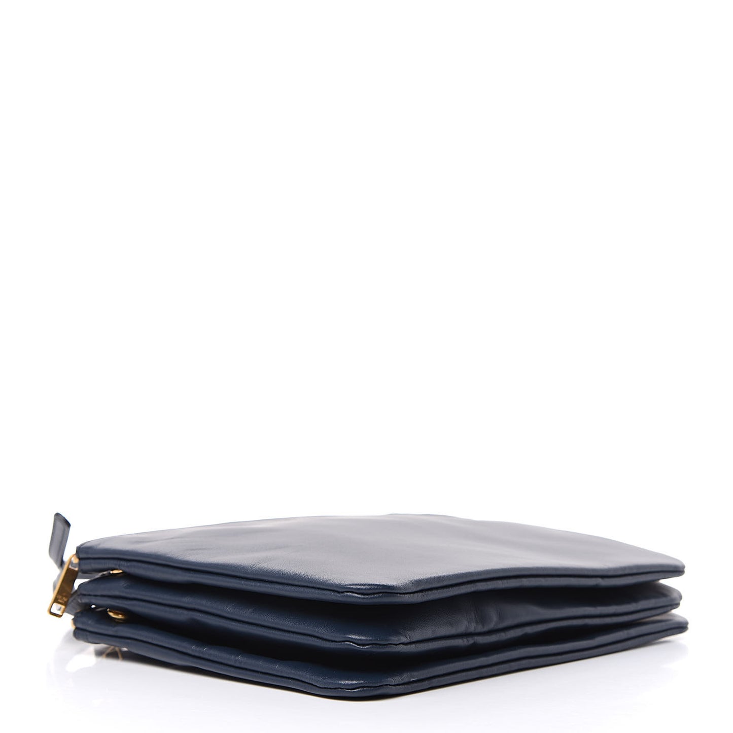 Lambskin Small Trio Crossbody Bag Abyss Blue