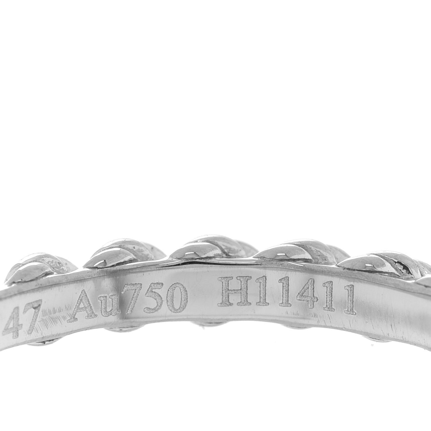 Boucheron 18K White Gold Serpenti Boheme Wedding Band Ring 47 4 5 of 6