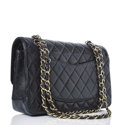 Chanel Caviar Quilted Medium Double Flap Black 3 of 16