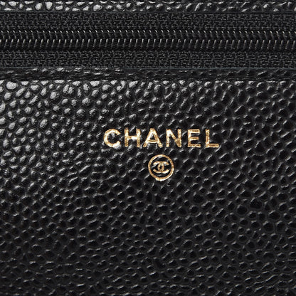 Chanel Caviar Quilted Wallet On Chain WOC Black 6 of 9