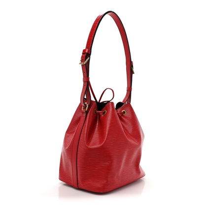 Louis Vuitton Epi Petit Noe Castillan Red 3 of 13