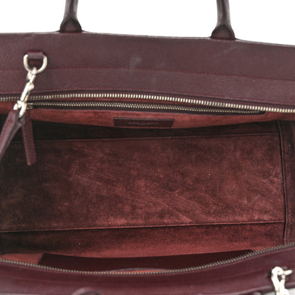 Saint Laurent Grained Calfskin Small Cabas Rive Gauche Amaranto 4 of 10