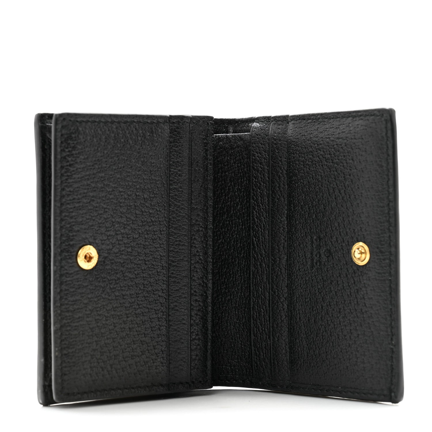 Gucci Calfskin Web Ophidia Card Case Black 5 of 9