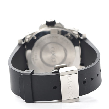 Gucci Stainless Steel Rubber 45mm Dive Snake Quartz Watch Black 3 of 6