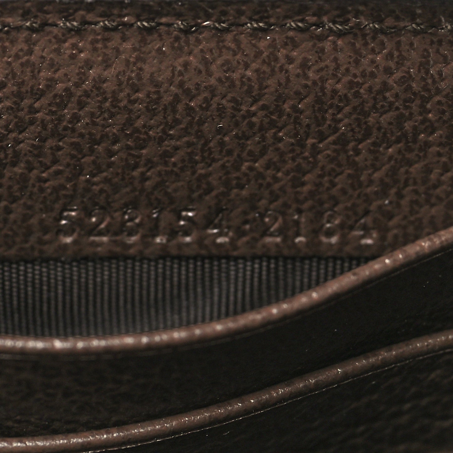 GG Supreme Monogram Web Ophidia Zip Around Wallet Brown