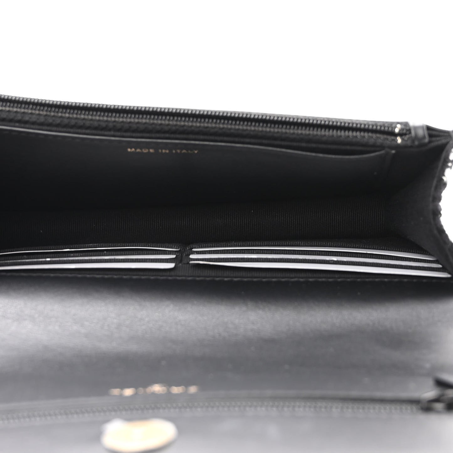 Tweed Quilted Chanel 19 Wallet On Chain WOC Black White
