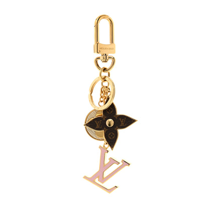 Louis Vuitton Metal Monogram Epi Spring Street Bag Charm Key Holder Gold 1 of 5