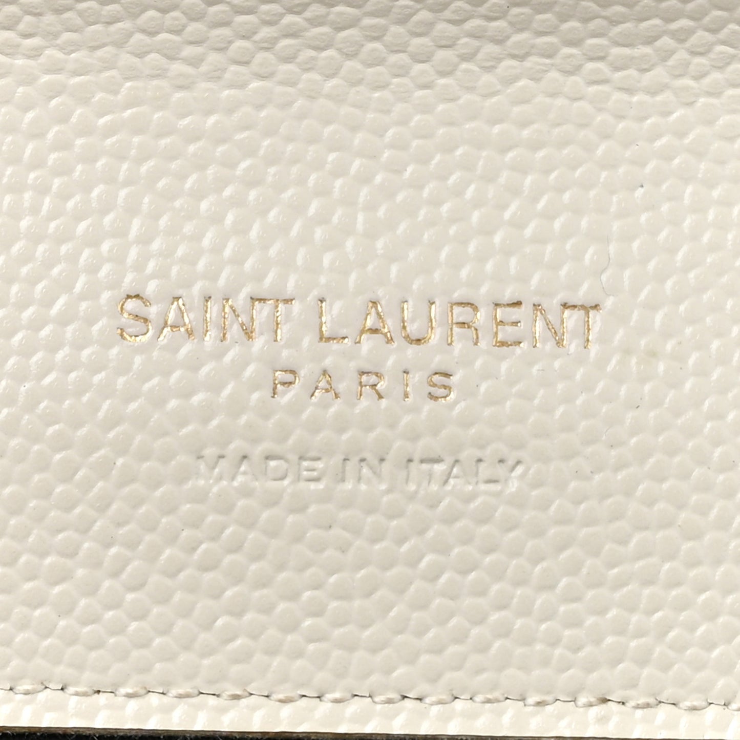 Grain De Poudre Textured Mixed Matelasse Triquilt Monogram Clutch Blanc Vintage