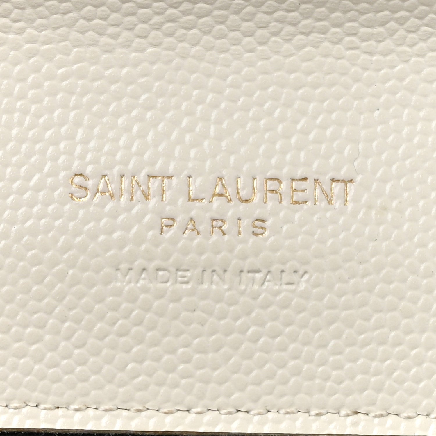 Saint Laurent Grain De Poudre Textured Mixed Matelasse Triquilt Monogram Clutch Blanc Vintage 6 of 19