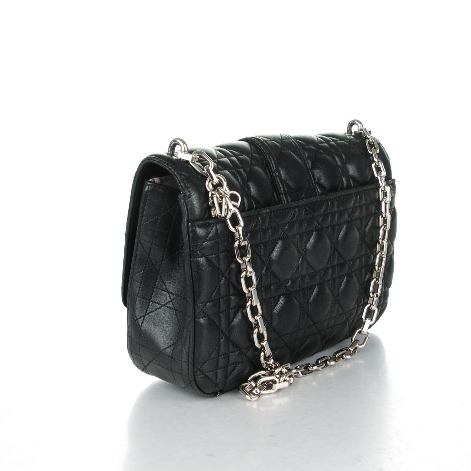 Christian Dior Lambskin Cannage Medium Miss Dior Flap Black 3 of 8