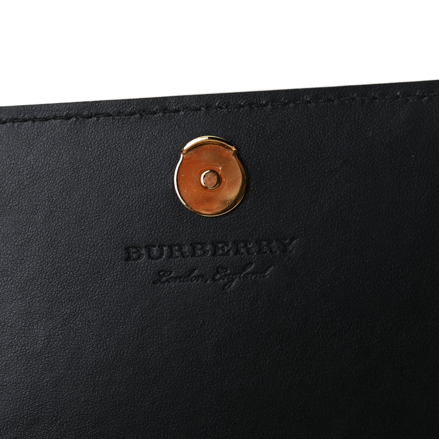 Derby Calfskin House Check Wallet On Chain Black