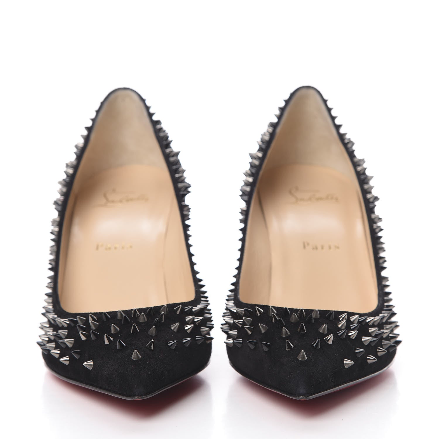 Christian Louboutin Veau Velours Studded Escarpic 70 Pumps 38.5 Black 2 of 9