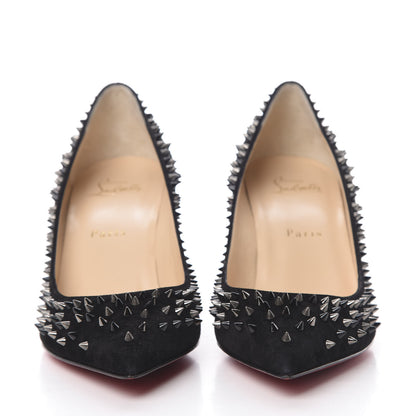 Christian Louboutin Veau Velours Studded Escarpic 70 Pumps 38.5 Black 2 of 9
