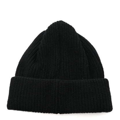 Chanel Cashmere Logo Beanie Hat Black White 3 of 4