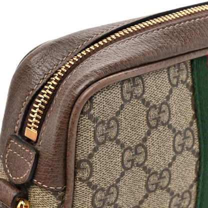 Gucci GG Supreme Monogram Web Mini Ophidia Shoulder Bag Brown 17 of 17