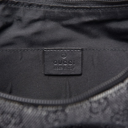 Gucci Denim Monogram Pochette Black 8 of 9